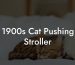 1900s Cat Pushing Stroller