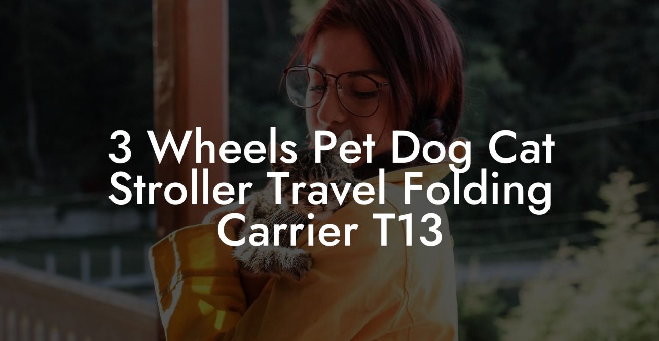 3 Wheels Pet Dog Cat Stroller Travel Folding Carrier T13