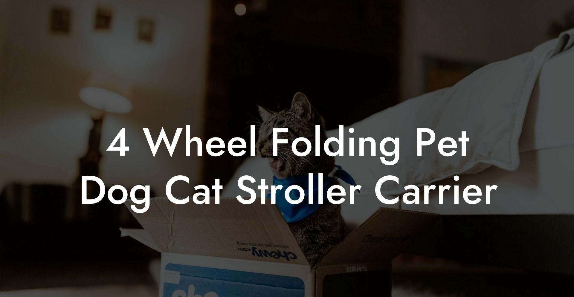 4 Wheel Folding Pet Dog Cat Stroller Carrier