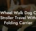 4 Wheel Walk Dog Cat Stroller Travel With Folding Carrier