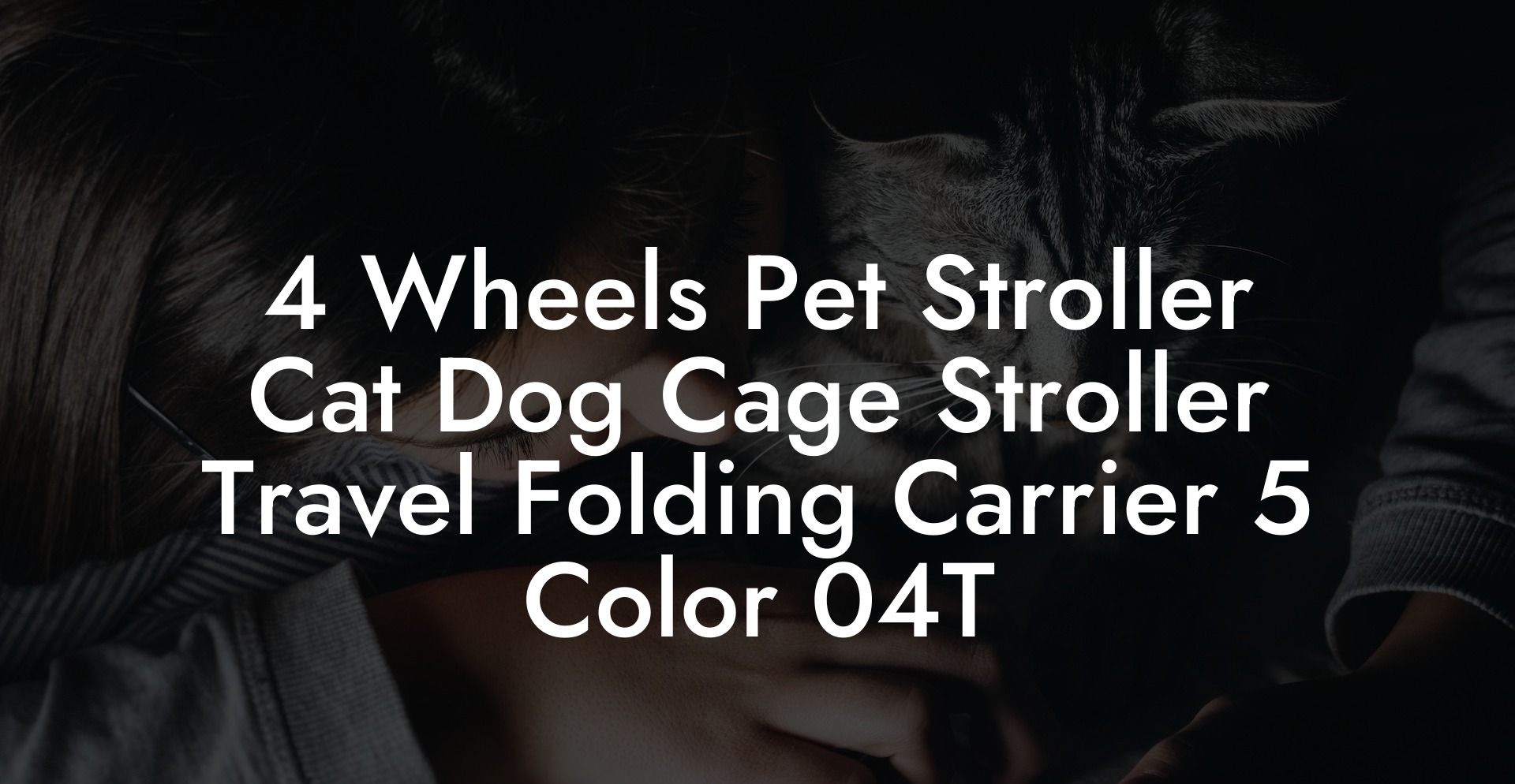 4 Wheels Pet Stroller Cat Dog Cage Stroller Travel Folding Carrier 5 Color 04T