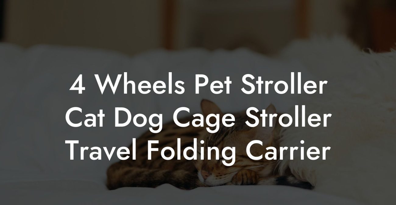 4 Wheels Pet Stroller Cat Dog Cage Stroller Travel Folding Carrier