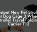Bestpet New Pet Stroller Cat Dog Cage 3 Wheels Stroller Travel Folding Carrier T13