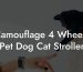 Camouflage 4 Wheels Pet Dog Cat Stroller