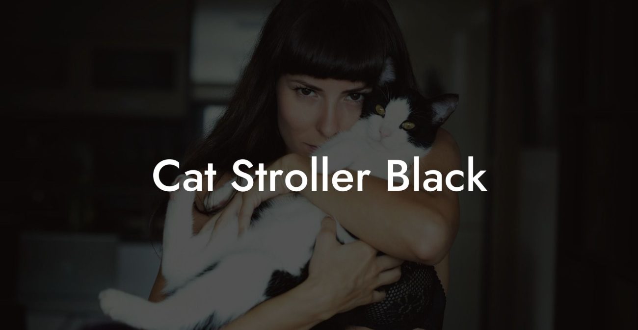Cat Stroller Black