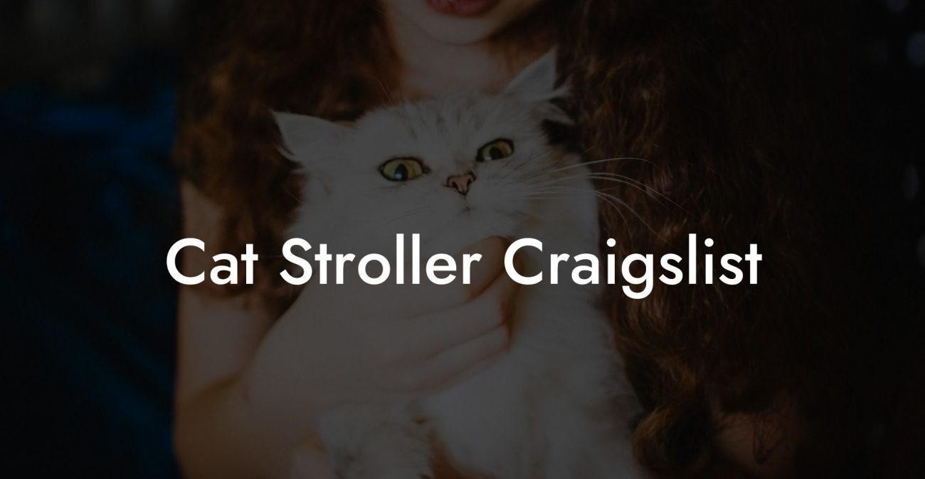 Cat Stroller Craigslist