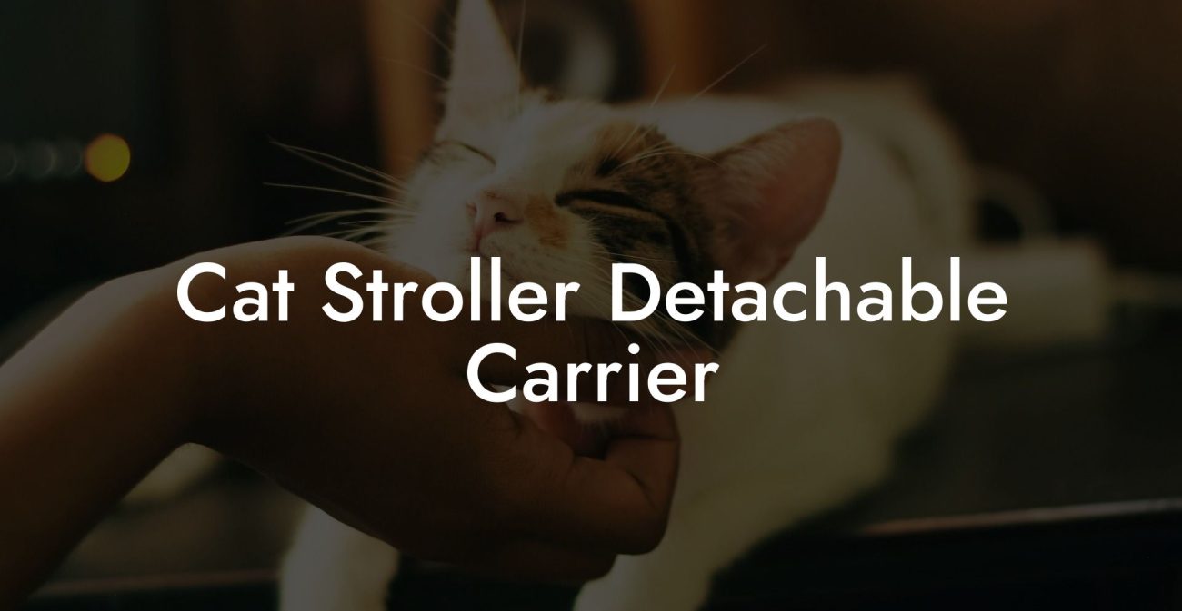 Cat Stroller Detachable Carrier