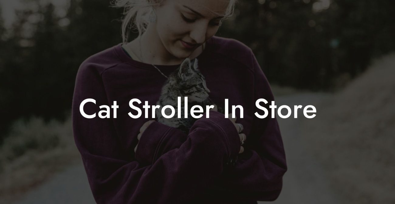 Cat Stroller In Store
