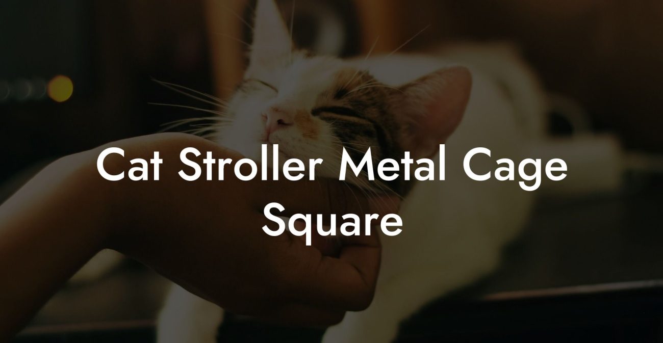 Cat Stroller Metal Cage Square