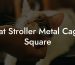 Cat Stroller Metal Cage Square