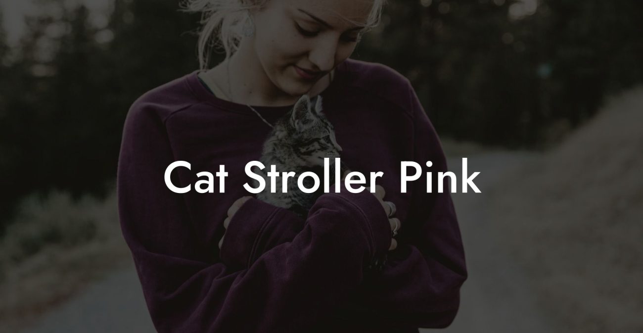Cat Stroller Pink