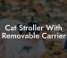 Cat Stroller With Removable Carrier