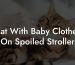Cat With Baby Clothes On Spoiled Stroller