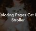 Coloring Pages Cat In Stroller