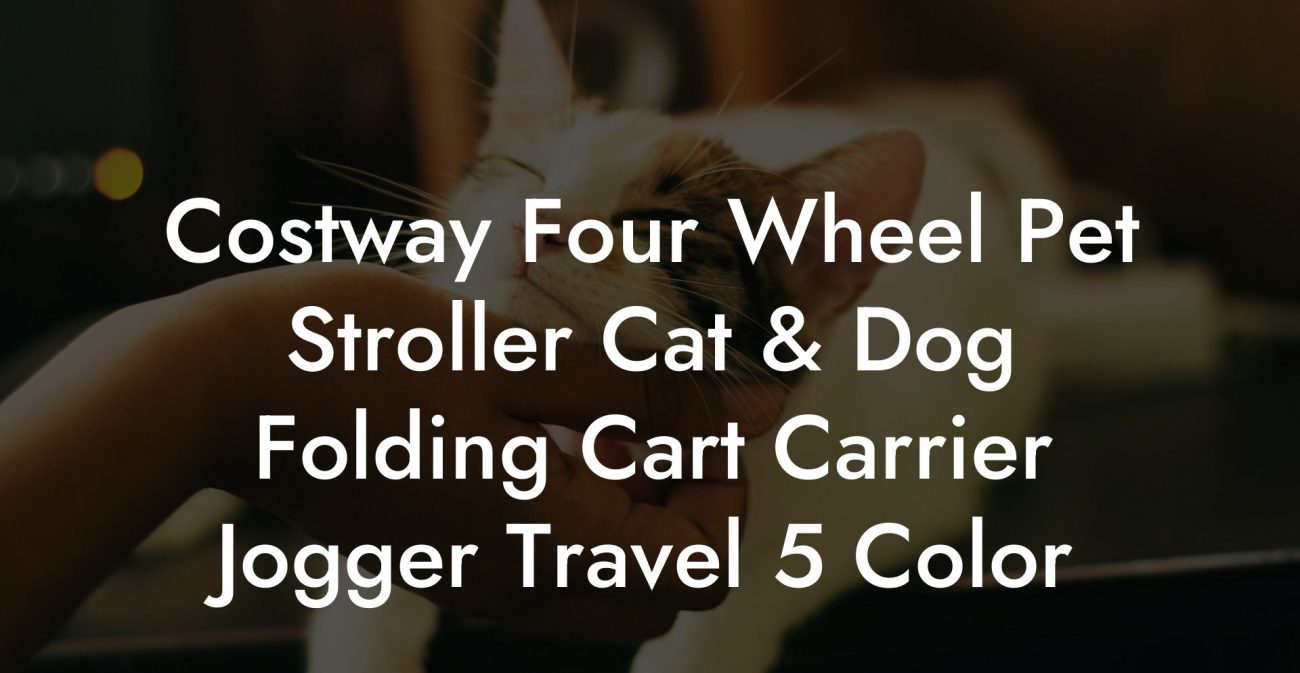 Costway Four Wheel Pet Stroller Cat & Dog Folding Cart Carrier Jogger Travel 5 Color