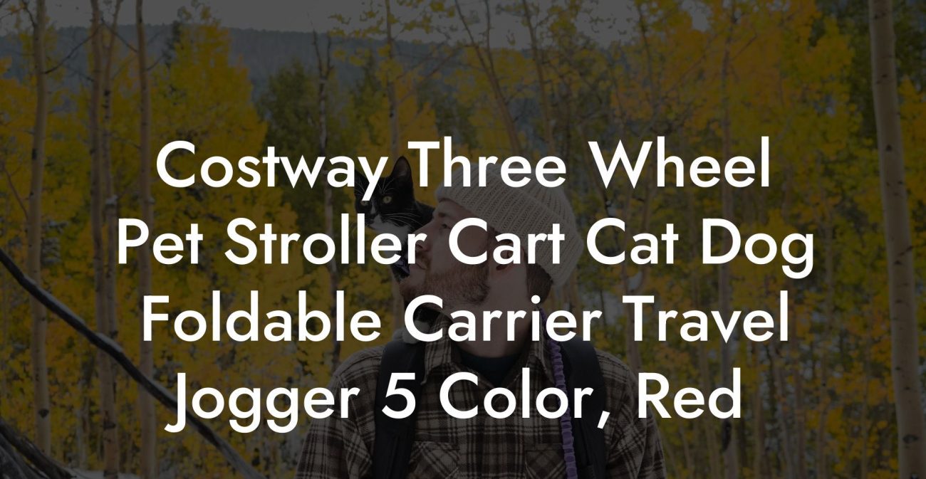 Costway Three Wheel Pet Stroller Cart Cat Dog Foldable Carrier Travel Jogger 5 Color, Red