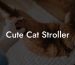 Cute Cat Stroller