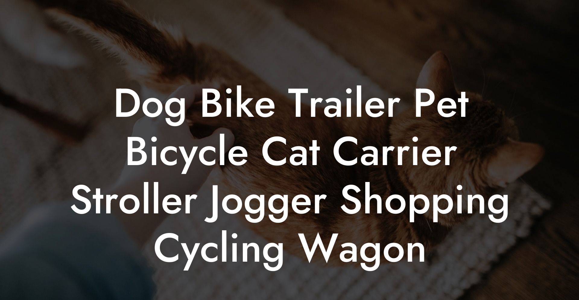 Dog Bike Trailer Pet Bicycle Cat Carrier Stroller Jogger Shopping Cycling Wagon
