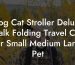 Dog Cat Stroller Deluxe Walk Folding Travel Cart For Small Medium Large Pet
