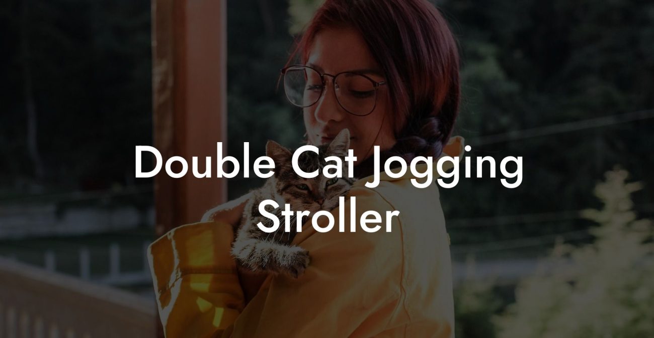 Double Cat Jogging Stroller