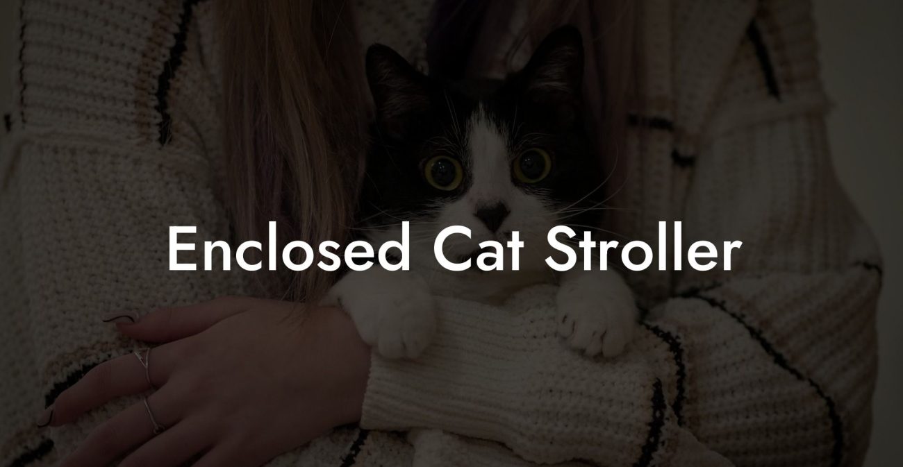 Enclosed Cat Stroller