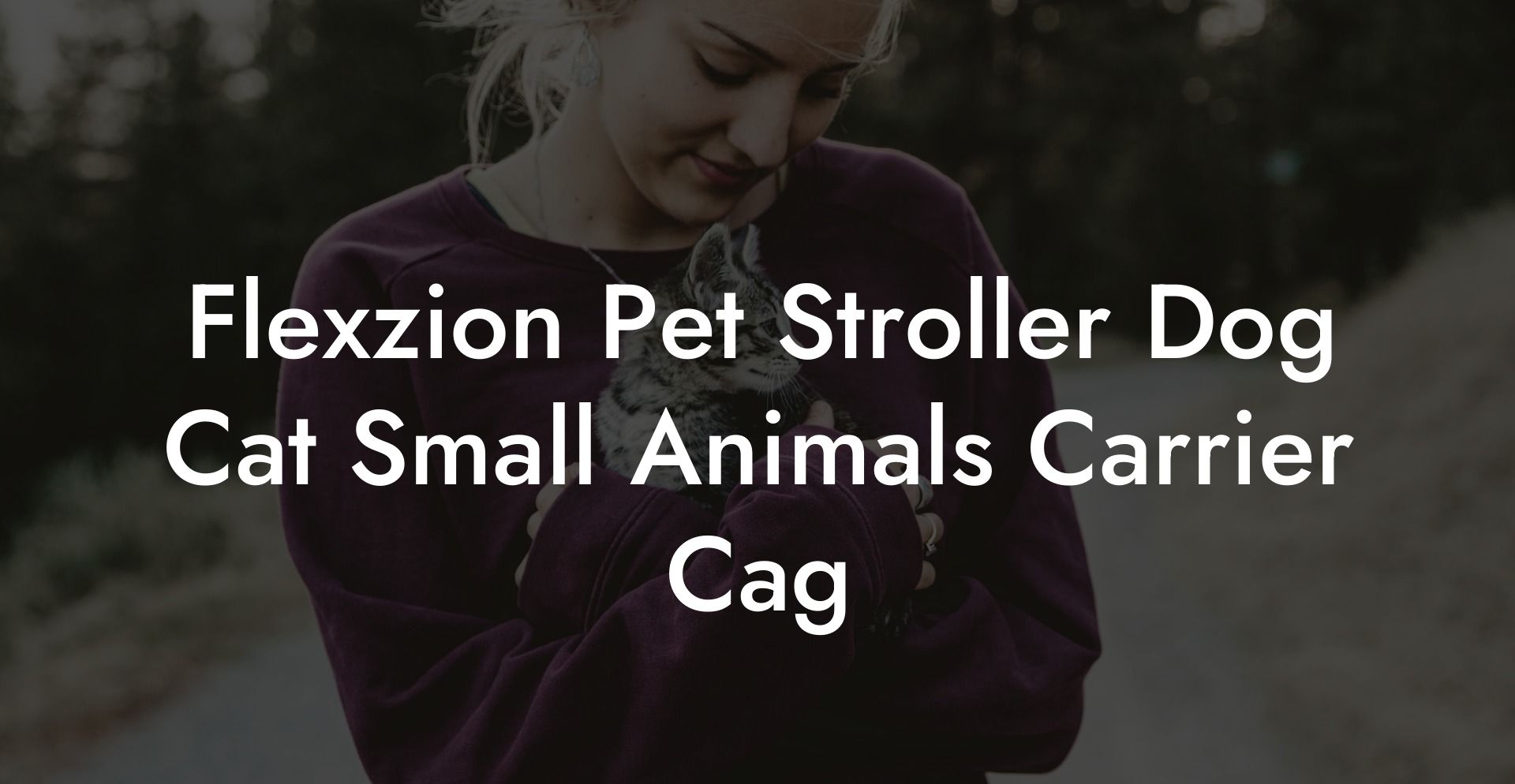 Flexzion Pet Stroller Dog Cat Small Animals Carrier Cag