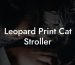 Leopard Print Cat Stroller