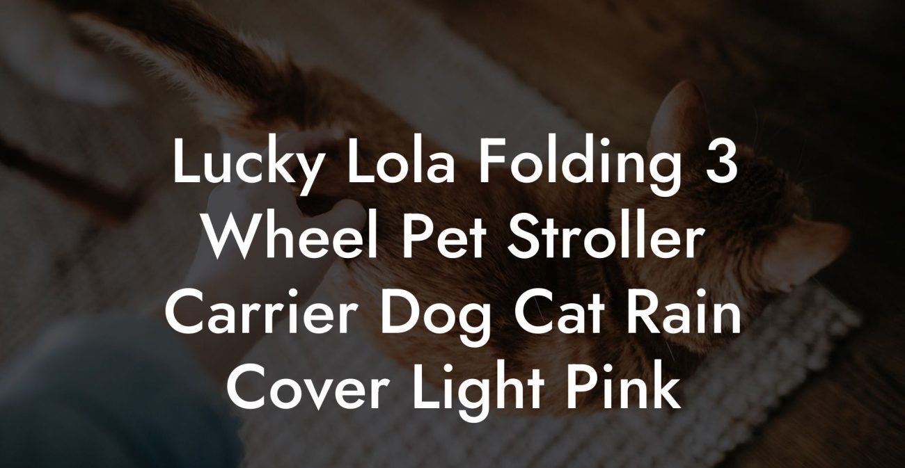 Lucky Lola Folding 3 Wheel Pet Stroller Carrier Dog Cat Rain Cover Light Pink