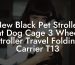 New Black Pet Stroller Cat Dog Cage 3 Wheels Stroller Travel Folding Carrier T13