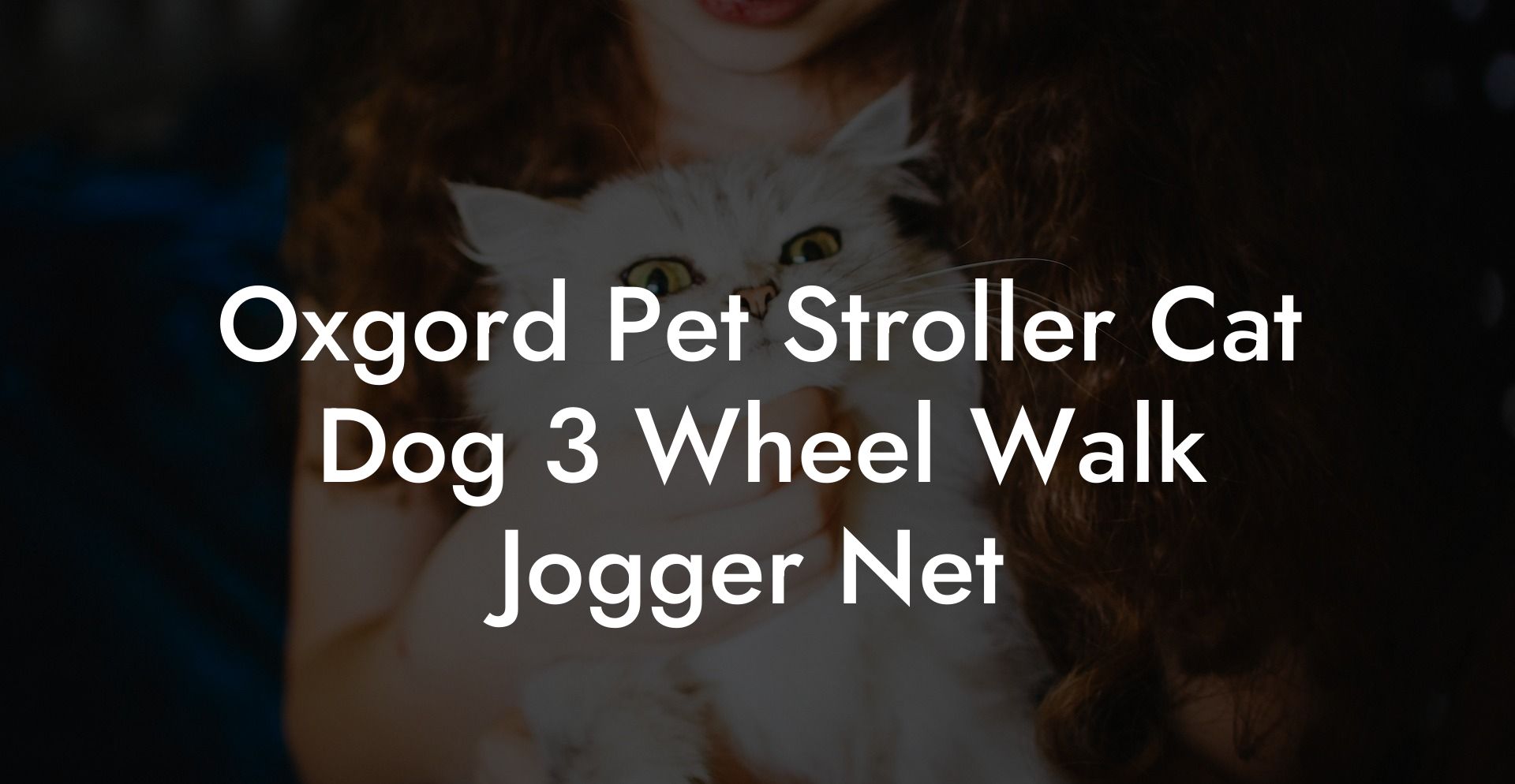 Oxgord Pet Stroller Cat Dog 3 Wheel Walk Jogger Net