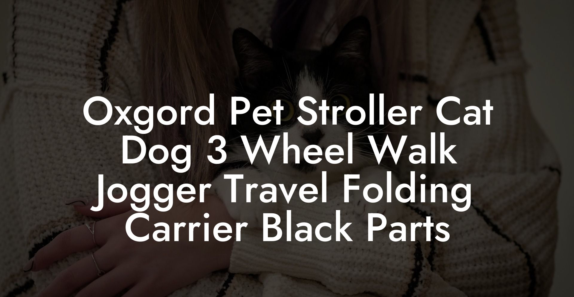 Oxgord Pet Stroller Cat Dog 3 Wheel Walk Jogger Travel Folding Carrier Black Parts