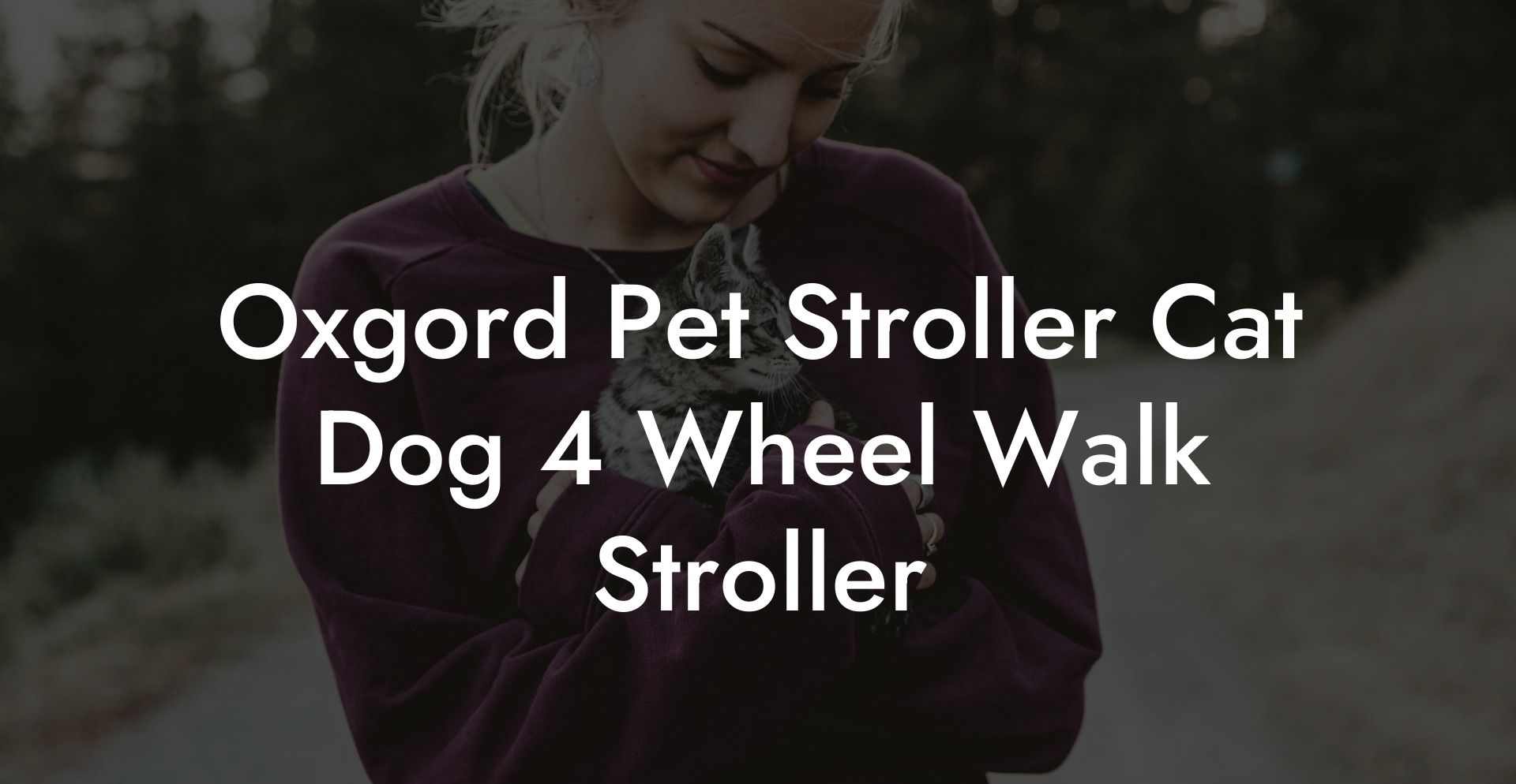 Oxgord Pet Stroller Cat Dog 4 Wheel Walk Stroller