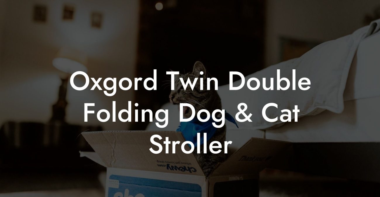 Oxgord Twin Double Folding Dog & Cat Stroller