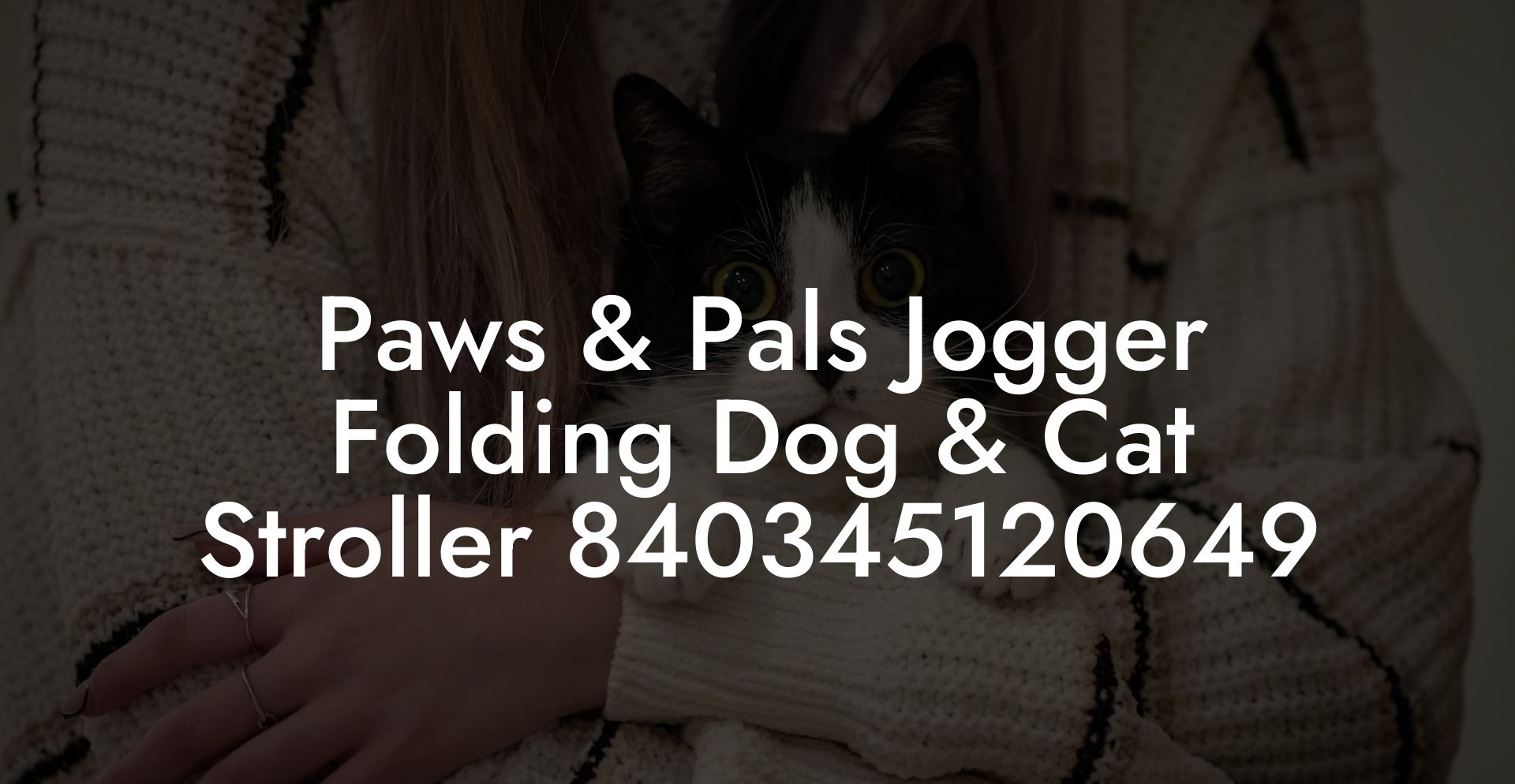 Paws & Pals Jogger Folding Dog & Cat Stroller 840345120649