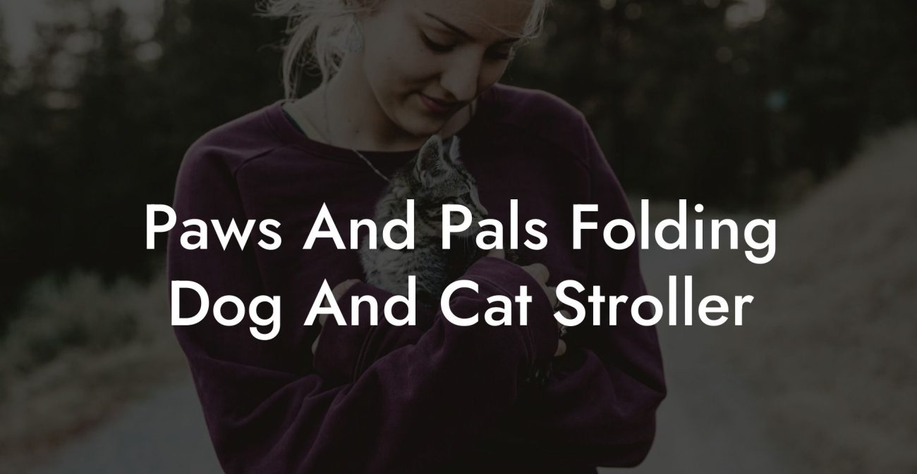 Paws And Pals Folding Dog And Cat Stroller