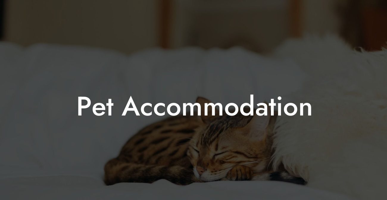 Pet Accommodation