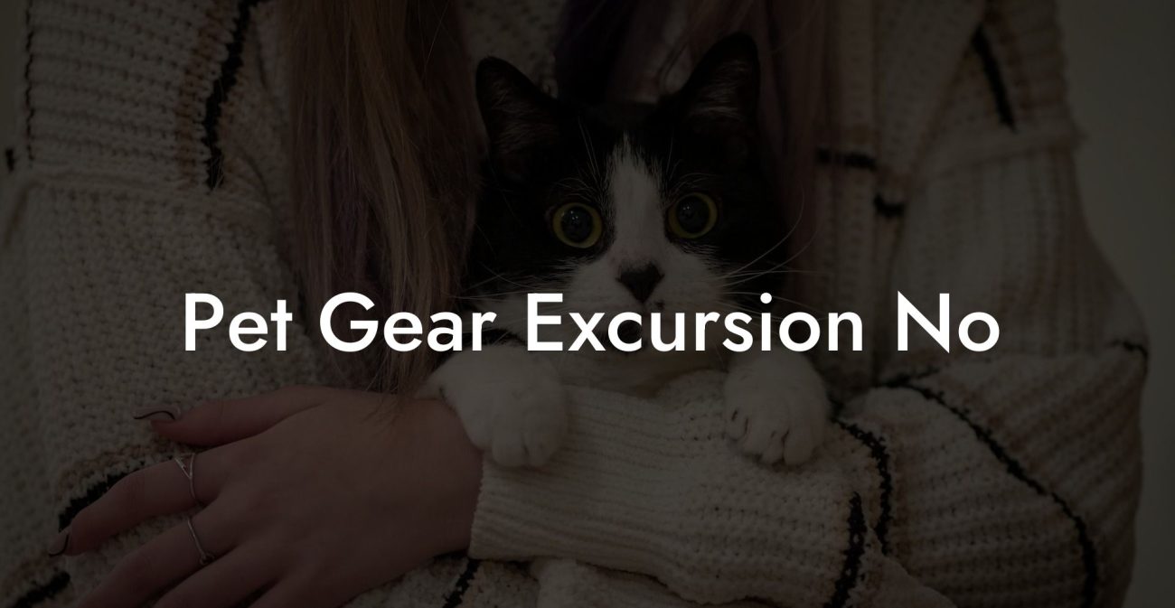 Pet Gear Excursion No