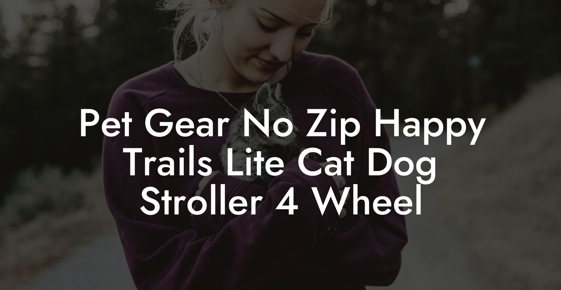 Pet Gear No Zip Happy Trails Lite Cat Dog Stroller 4 Wheel