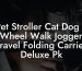 Pet Stroller Cat Dog 3 Wheel Walk Jogger Travel Folding Carrier Deluxe Pk