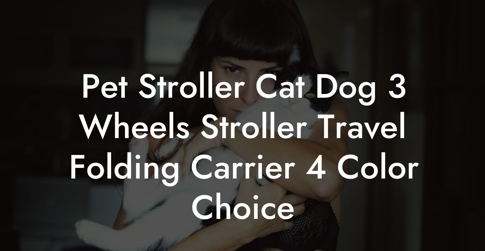 Pet Stroller Cat Dog 3 Wheels Stroller Travel Folding Carrier 4 Color Choice