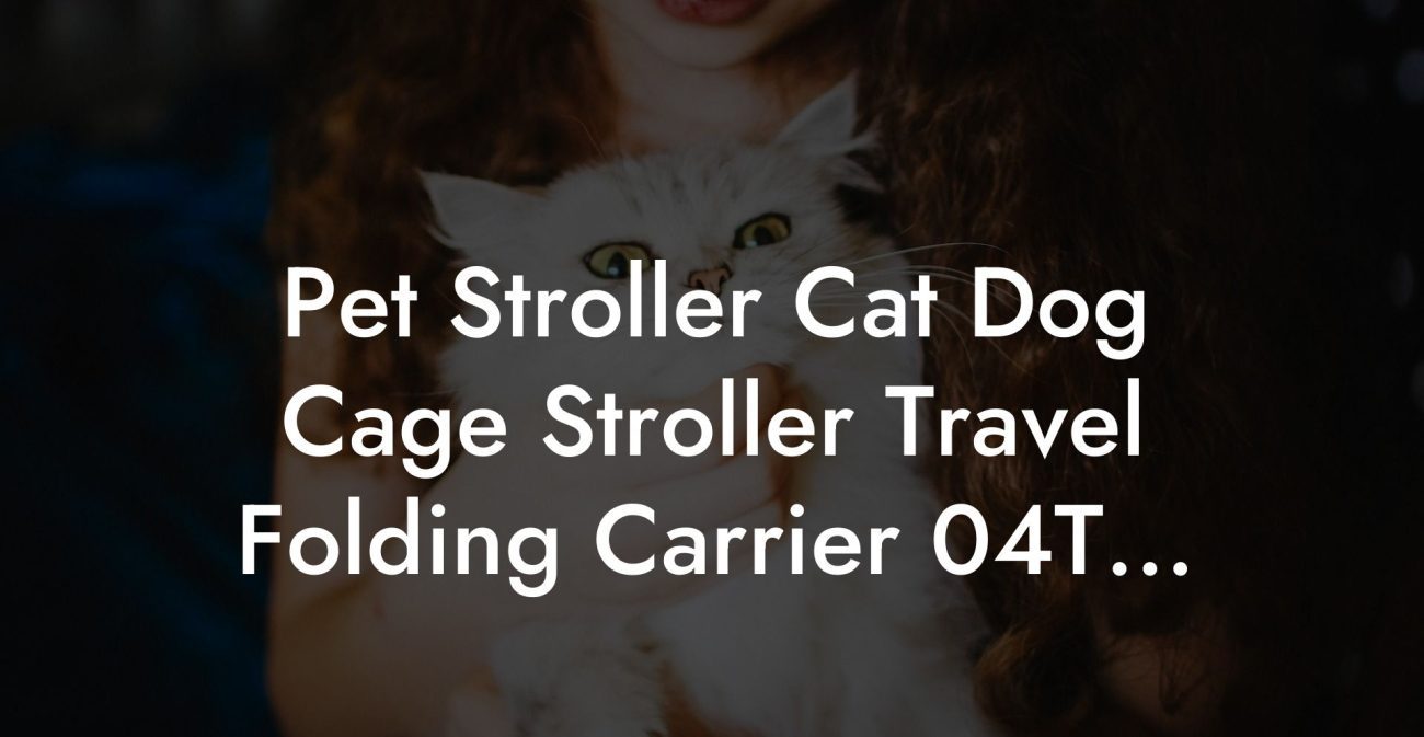 Pet Stroller Cat Dog Cage Stroller Travel Folding Carrier 04T...