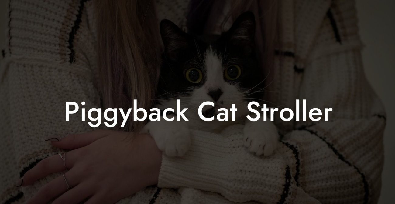 Piggyback Cat Stroller