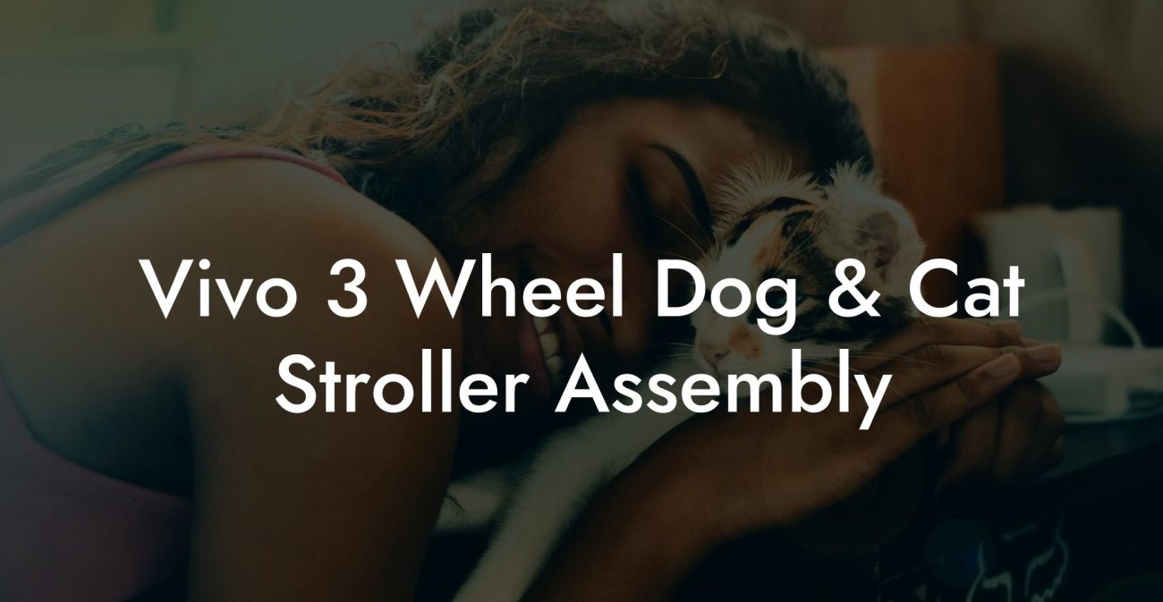 Vivo 3 Wheel Dog & Cat Stroller Assembly