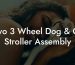 Vivo 3 Wheel Dog & Cat Stroller Assembly