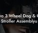 Vivo 3 Wheel Dog & Cat Stroller Assemblyu