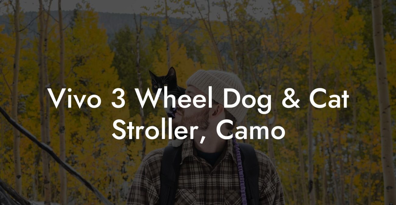 Vivo 3 Wheel Dog & Cat Stroller, Camo