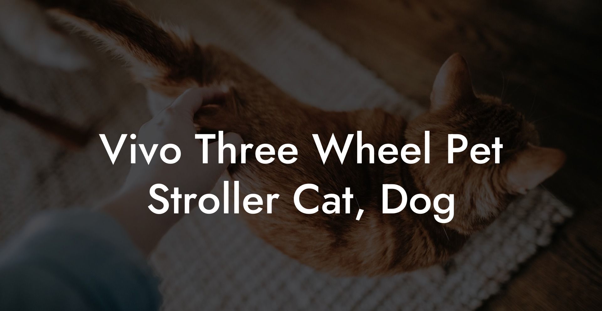 Vivo Three Wheel Pet Stroller Cat, Dog