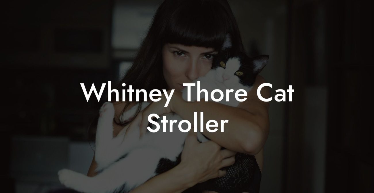 Whitney Thore Cat Stroller